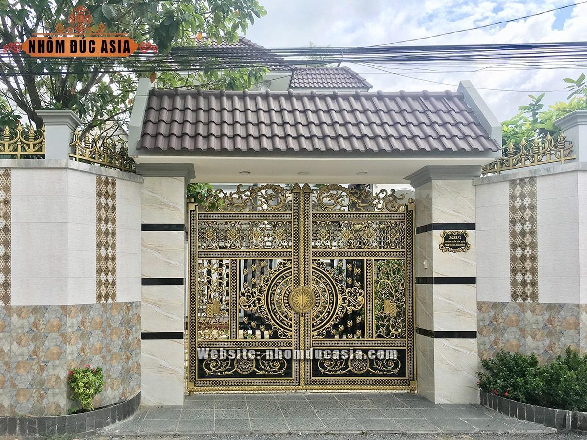 Công trình cửa cổng chông rào nhôm đúc ASIA - Huyện Bình Chánh - Tp HCM